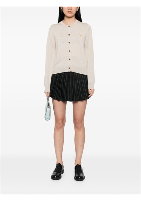 cardigan baby fox regular donna beige MAISON KITSUNÉ | PW00502KT1181H218